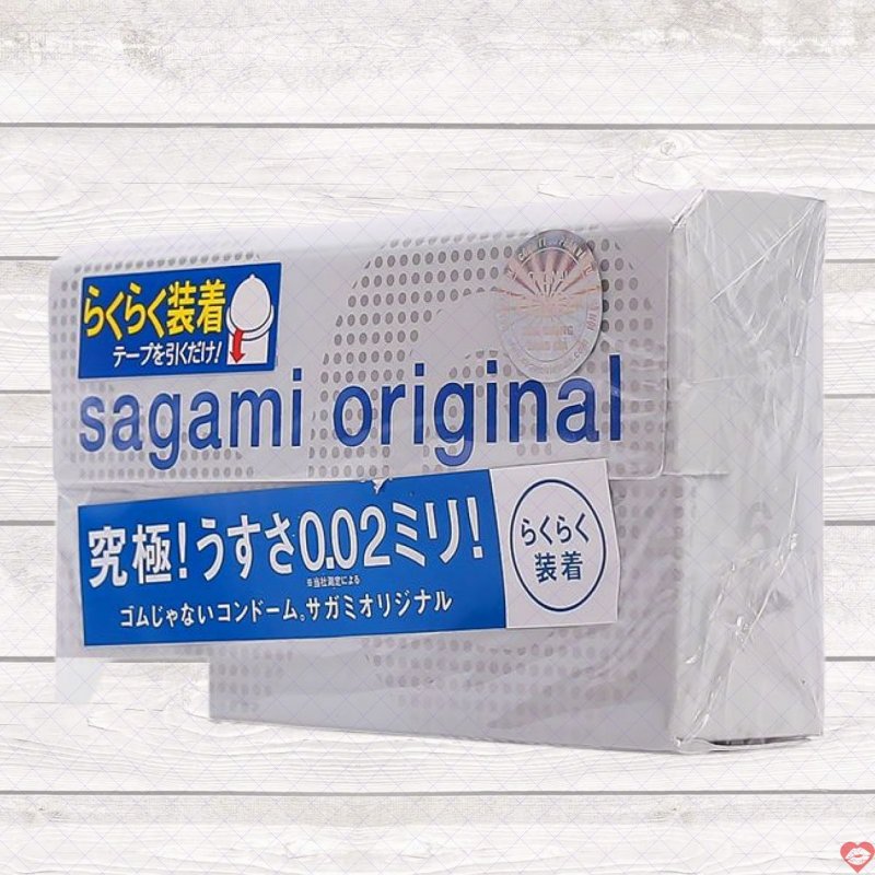 Bao cao su siêu mỏng Sagami Original 0.02 Quick bảo vệ an toàn cảm giác thật 