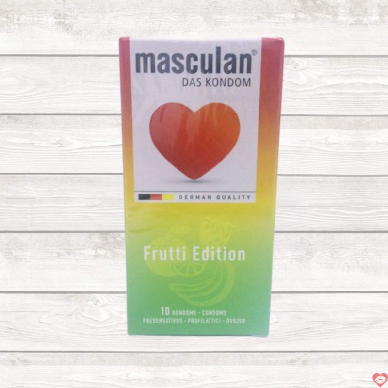 Bao cao su thơm trái cây Masculan Frutti Edition an toàn kích thích 