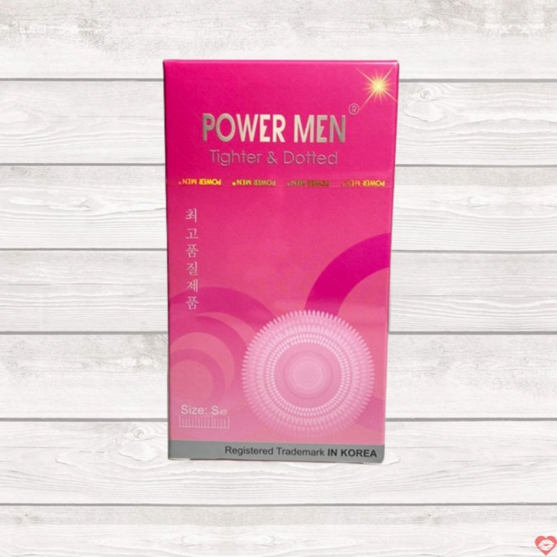 Bao cao su size nhỏ 49mm gai nổi nhẹ Power Men kích thích khoái cảm 