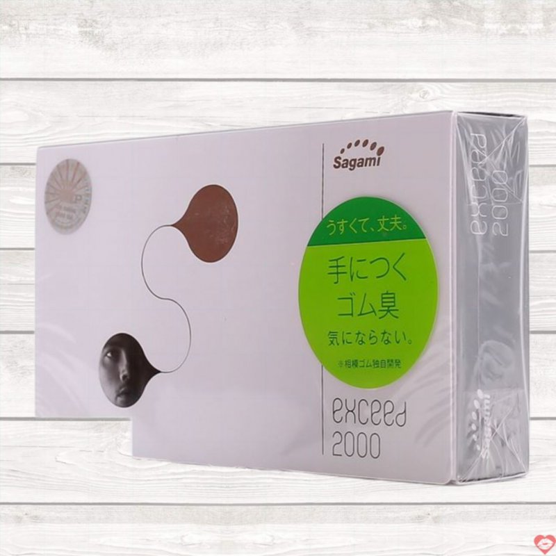 Bao cao su mỏng Sagami Exceed 2000 an toàn chống tuột gel bôi trơn 