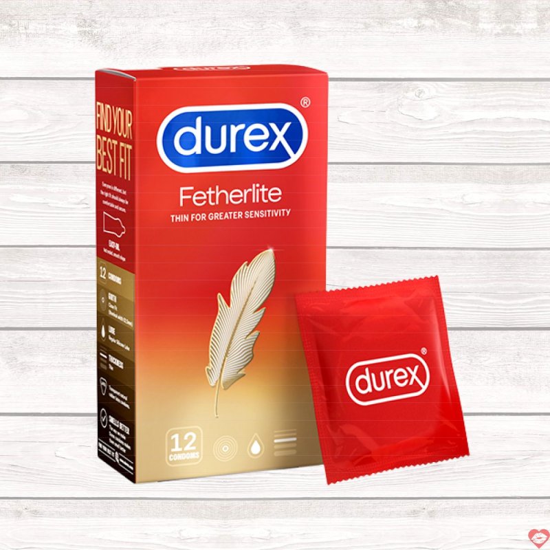 Bao cao su Durex Fetherlite siêu mỏng, an toàn, thoải mái dùng 
