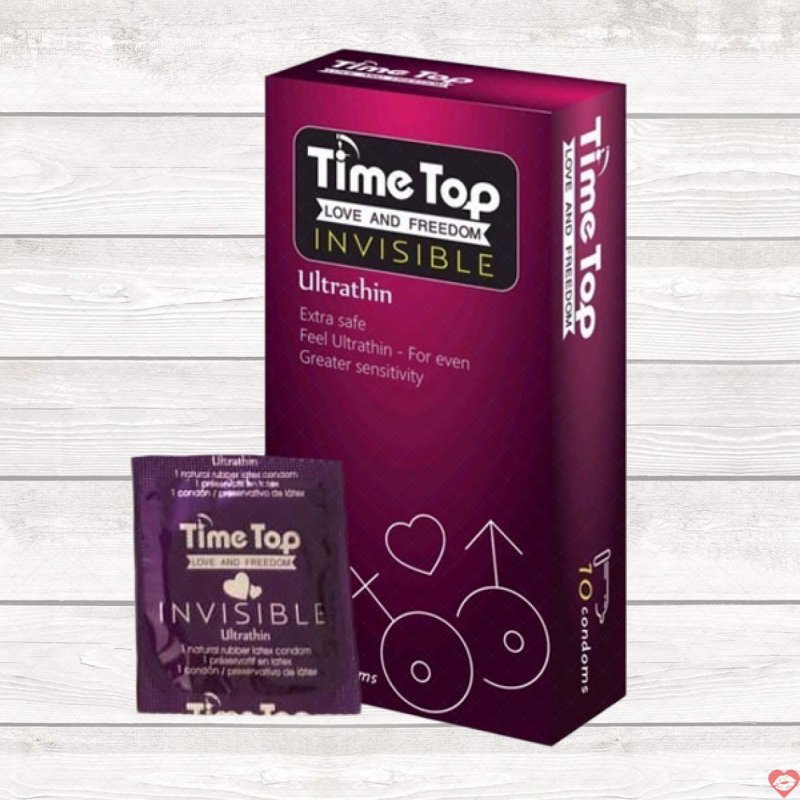 Bao cao su Time Top siêu mỏng, truyền nhiệt nhanh, cảm giác thật 