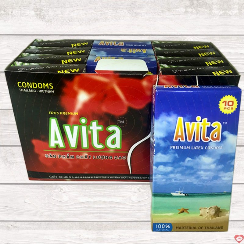 Bao cao su Avita mỏng trơn hộp 120 cái giá tốt mua ngay 