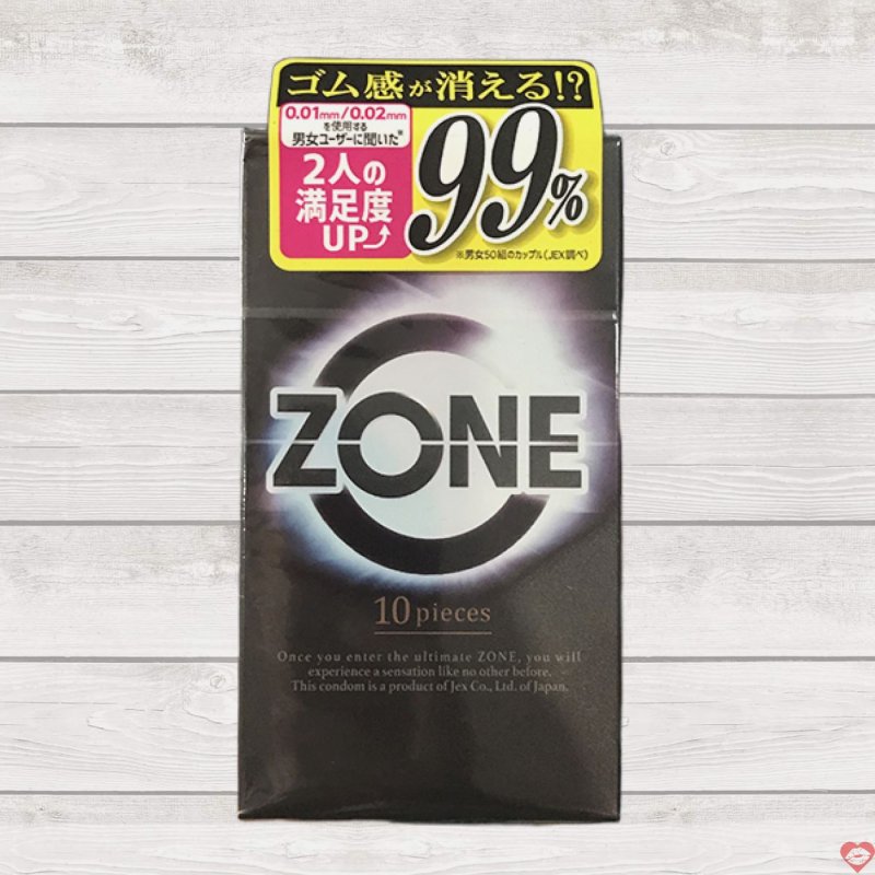 Bao cao su Jex Zone 0.01mm siêu mỏng Nhật Bản chất lượng cao an toàn tiện dụng 