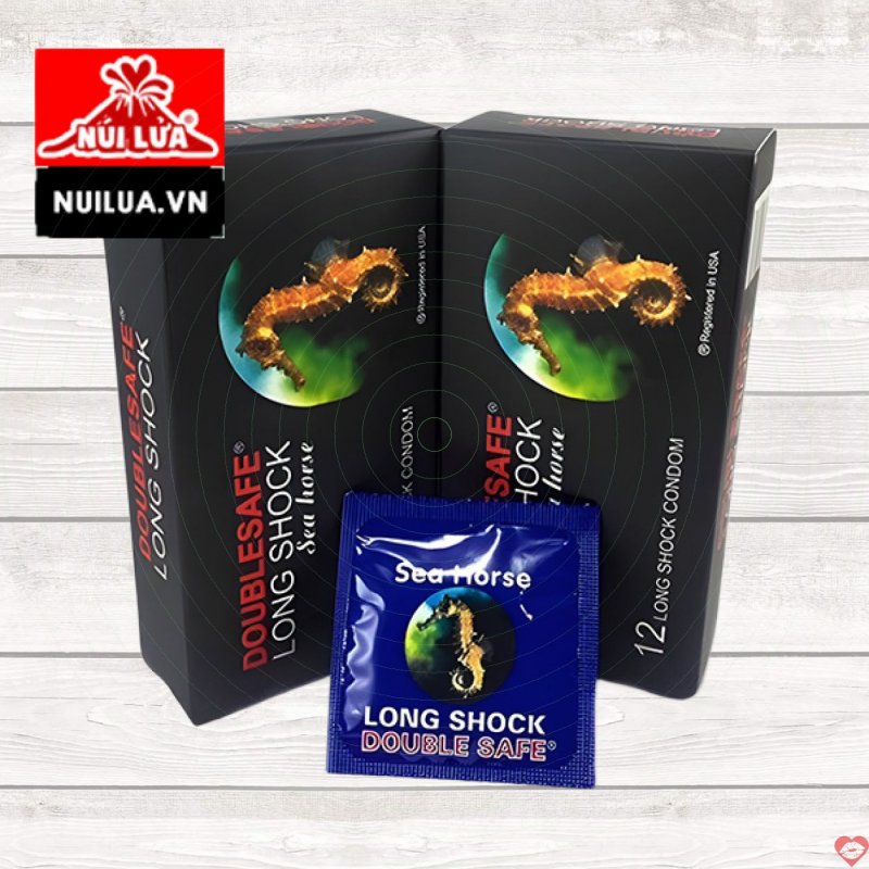 Bao cao su Doublesafe Long Shock mỏng trơn kéo dài tận 12c chính hãng Malaysia 