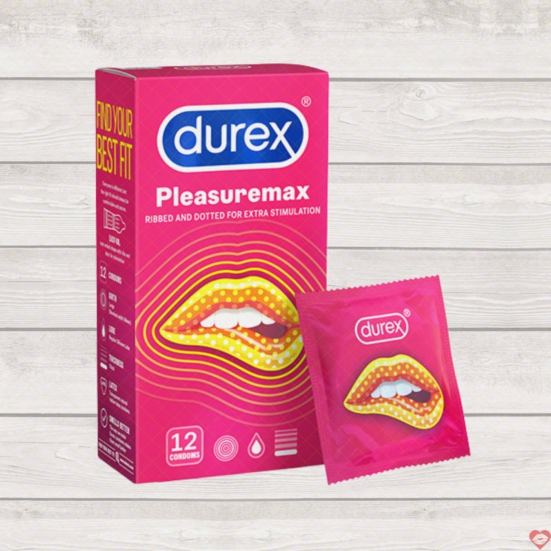 Bao cao su Durex Pleasuremax 12 cái kích thích cực đỉnh 