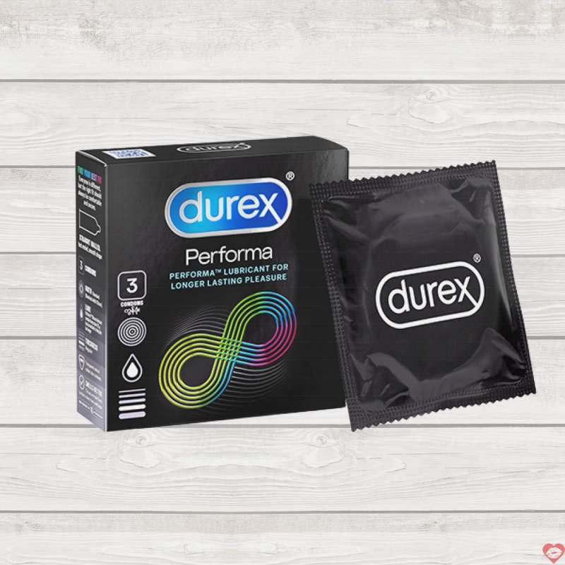 Bao cao su Durex Performa 3s Kéo dài hưng phấn An toàn cực tốt 