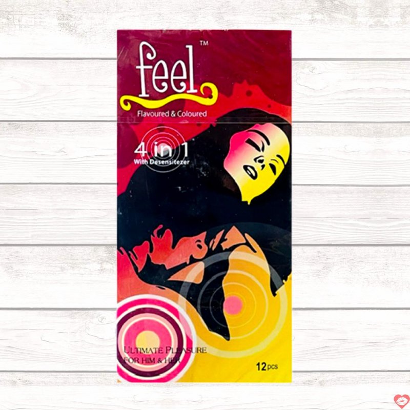 Bao cao su Feel 4 in 1 gân gai siêu mỏng kéo dài quan hệ an toàn 