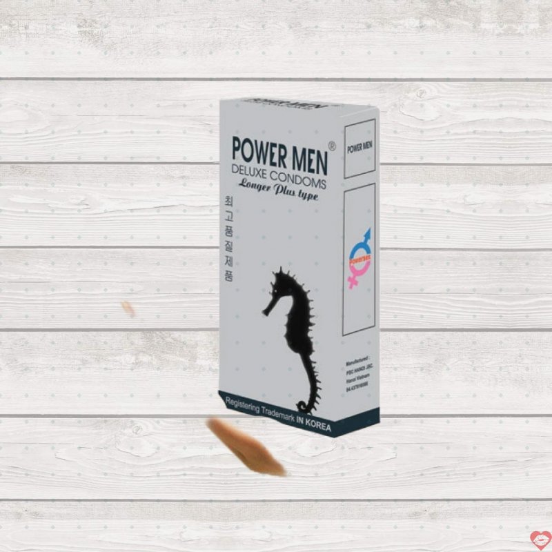 Bao cao su Power Men giảm xuất tinh sớm tăng khoái cảm nam giới 