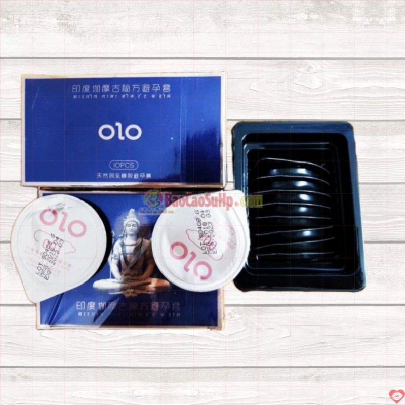Bao cao su OLO 0.01 GramBlue siêu mỏng kéo dài thời gian chống xuất tinh 