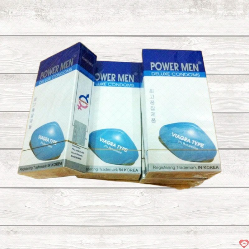 Bao cao su Power Men Viagra kéo dài cực lâu tăng khoái cảm 