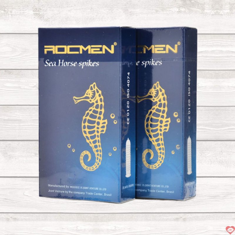 Bao Cao Su Siêu Mỏng Kéo Dài ROCMEN Xanh Gai Gân Bảo Vệ Tốt 