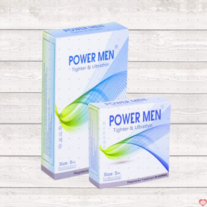 Bao Cao Su Size Nhỏ Siêu Mỏng 49mm Power Men Tighter Siêu Mềm Ôm Khít 