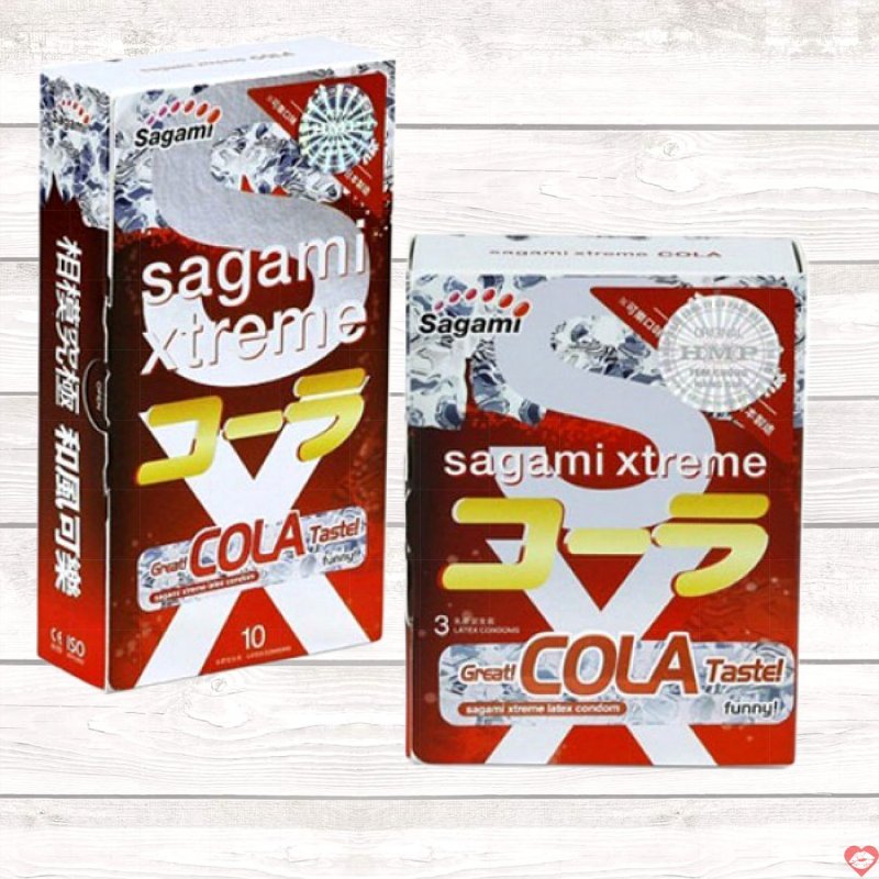 Bao Cao Su Sagami Xtreme Cola Hương Thơm Đặc Biệt Mỏng Mượt Mãn 