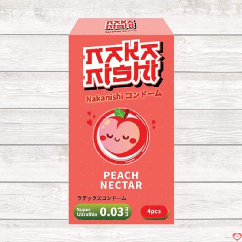 Bao cao su Nakanishi siêu mỏng 0.03mm thơm hương đào kích thích cực khoái 