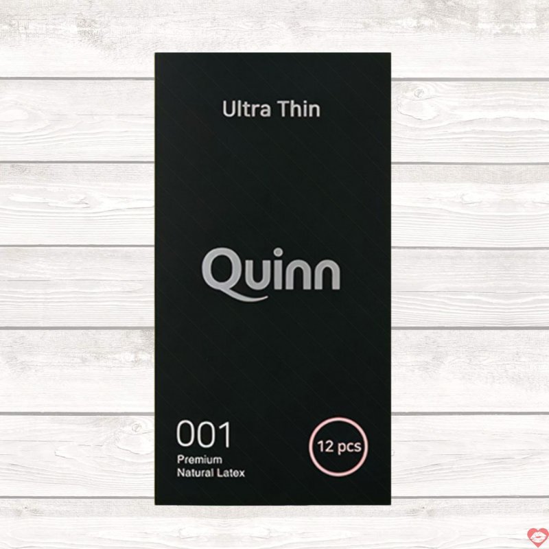 Bao cao su Quinn siêu mỏng Ultra Thin hộp 12 cái an toàn thoải mái 