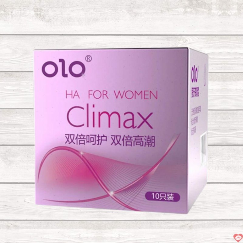 Bao cao su OLO 0.01 HA siêu mỏng dưỡng ẩm gel bôi trơn hộp 10 