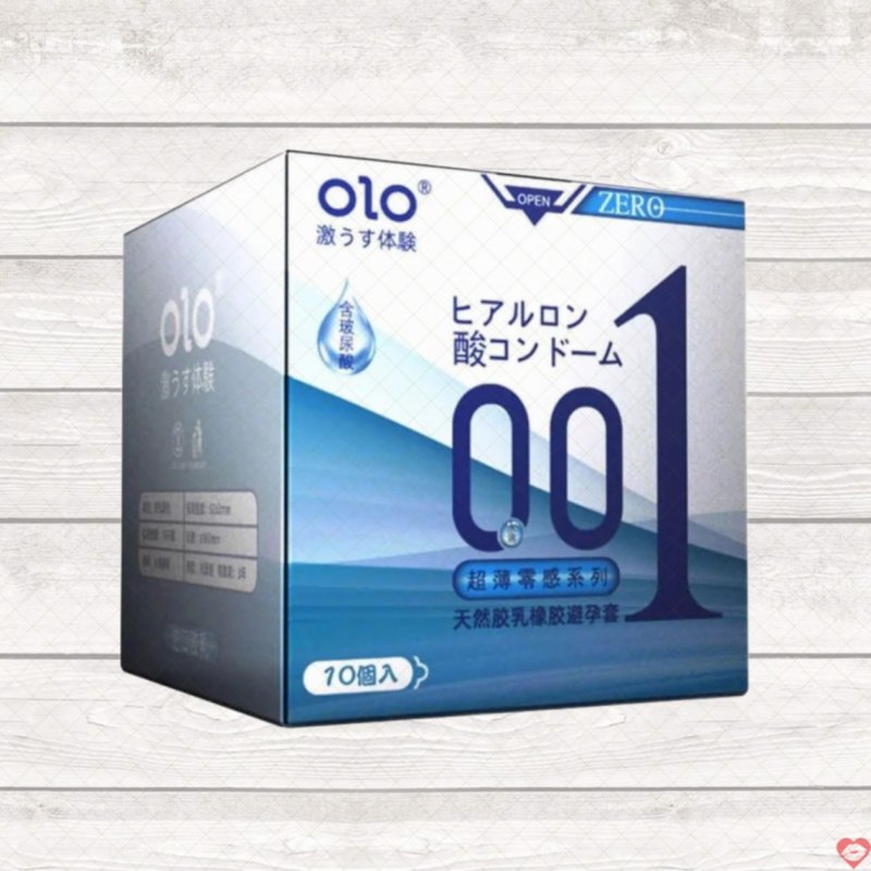 Bao cao su OLO 0.01 Zero Blue siêu mỏng nhiều gel an toàn giá tốt 