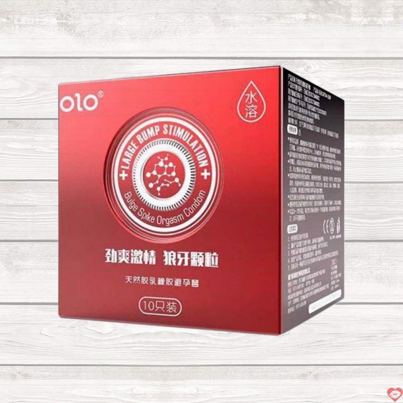 Bao cao su OLO 0.01 Large Bump siêu mỏng kích thích hương vani 