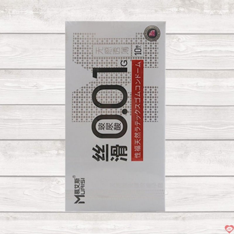 Bao cao su Muaisi 0.01 Trắng Siêu mỏng 0.01mm Hộp 10 cái Giá tốt 