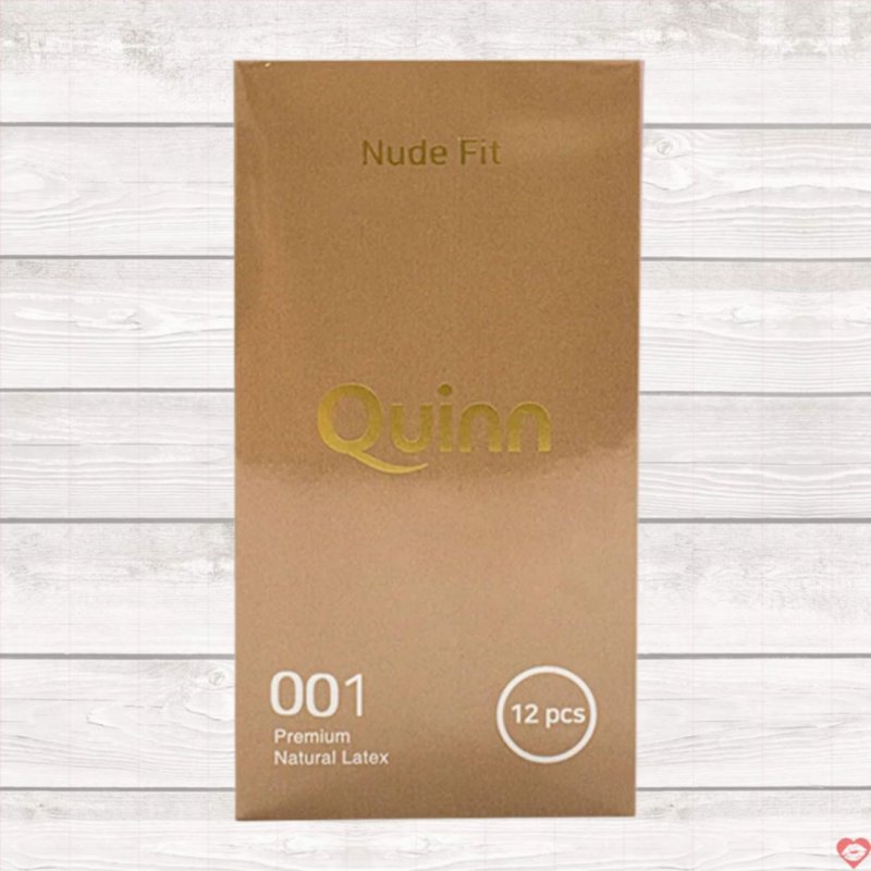Bao cao su Quinn Nude Fit siêu mỏng chống tuột an toàn hộp 12 