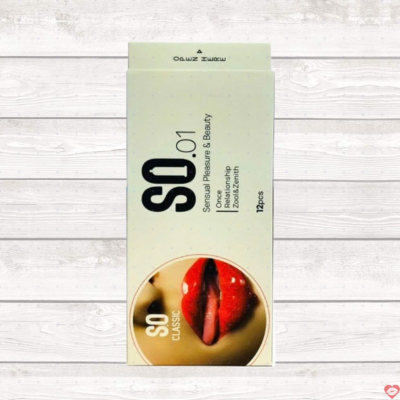Bao cao su SO Classic mỏng gel bôi trơn hộp 12 cái an toàn 