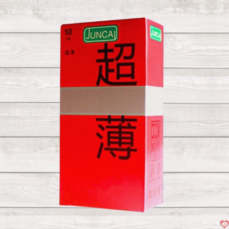 Bao cao su Juncai Red siêu mỏng siêu nhạy gel bôi trơn 10 cái 