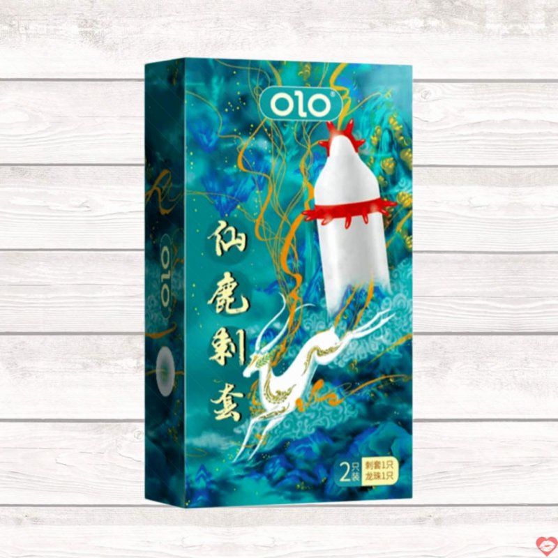 Bao cao su gai đầu OLO Nai tăng khoái cảm độc đáo tặng bi silicon 
