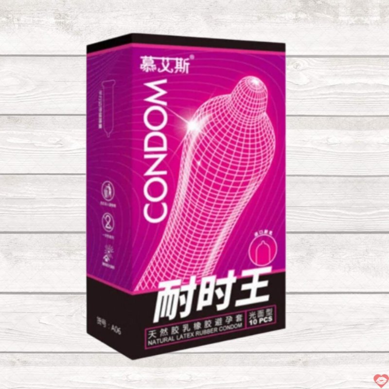 Bao cao su Muaisi Hồng siêu mỏng gel nhiều kích thích - Hộp 10 cái 