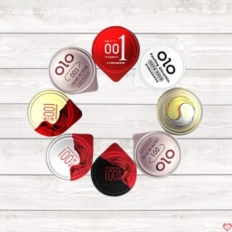 Bộ 3 bao cao su siêu mỏng OLO 0.01 an toàn thoải mái hấp dẫn 