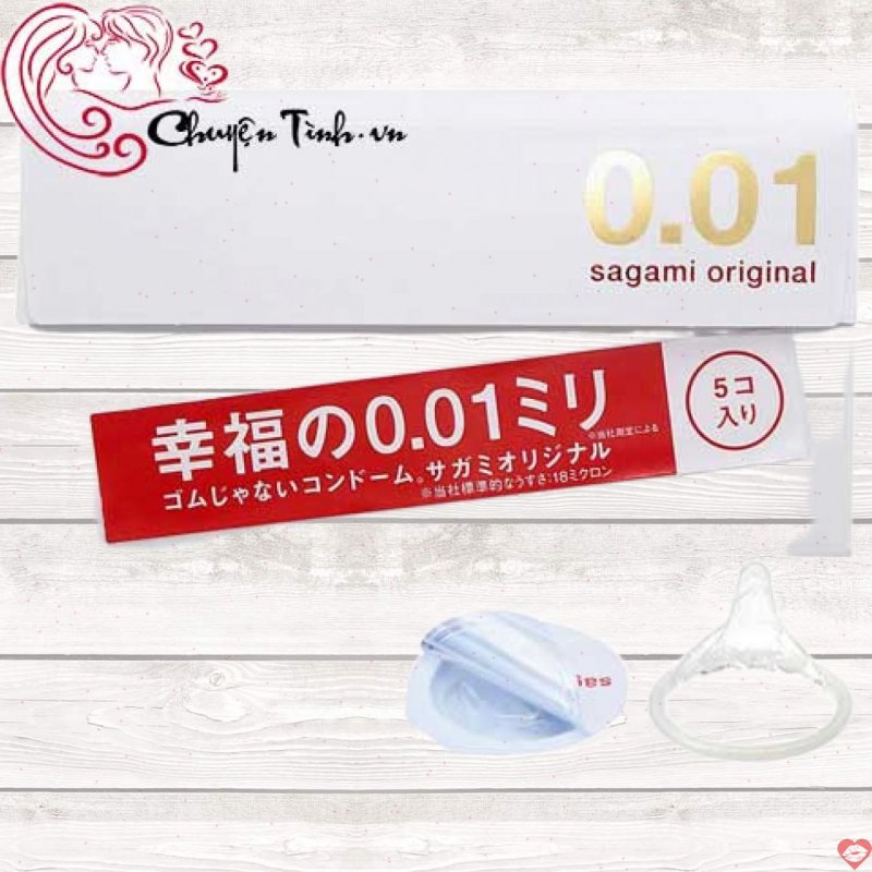 Bao cao su Sagami 0.01 siêu mỏng siêu trơn an toàn cao cấp 