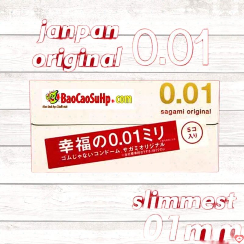 Bao cao su Sagami Original 001 siêu mỏng giá tốt cảm giác thật 