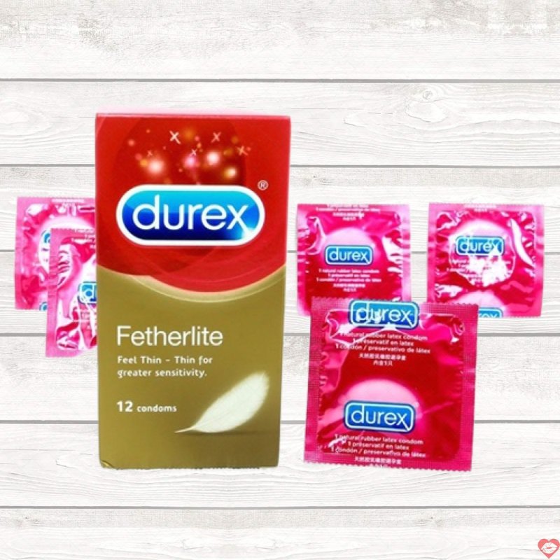 Bao cao su Durex Fetherlite siêu mỏng Hộp 12 chiếc an toàn thoải mái 