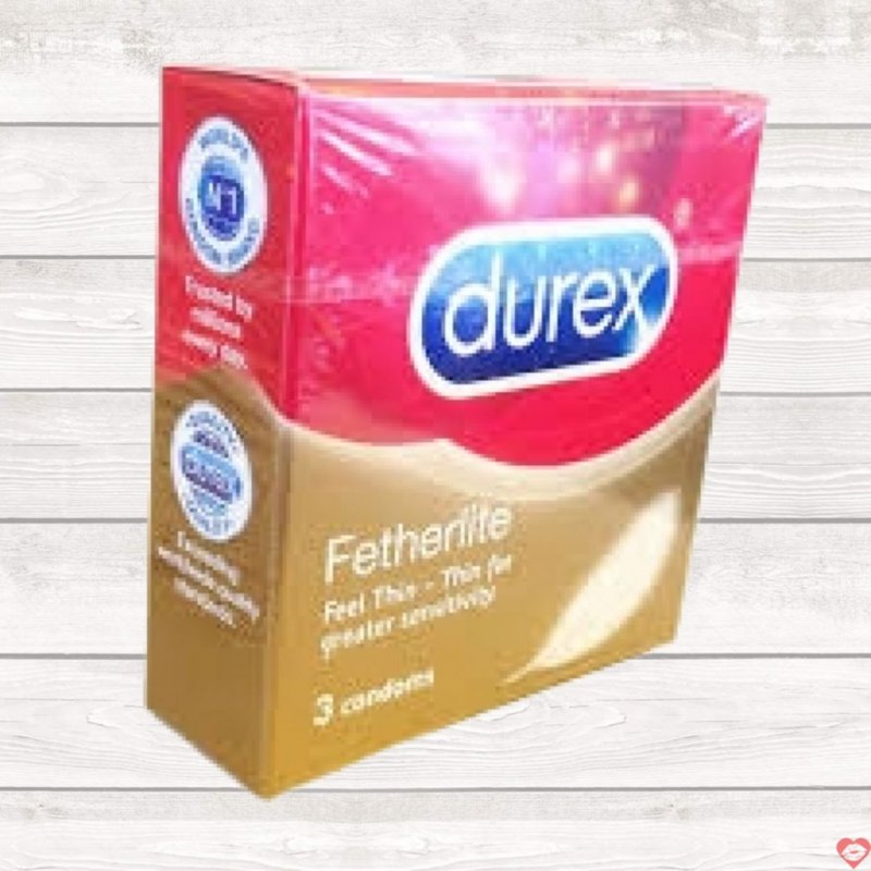 Bao cao su Durex Fetherlite siêu mỏng 3 chiếc an toàn thoải mái 