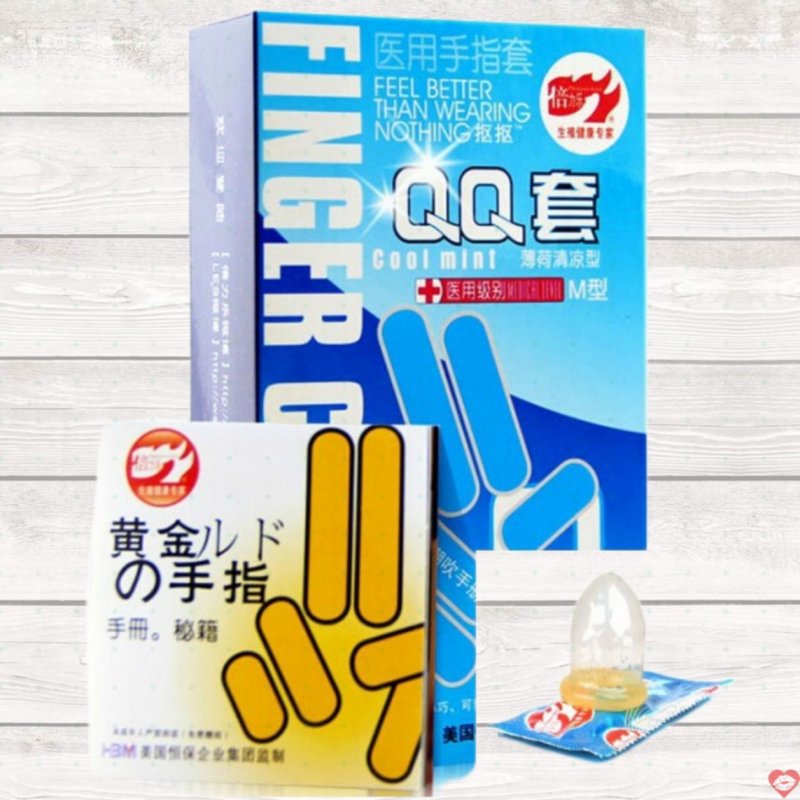 Bao cao su đeo ngón tay siêu mỏng an toàn kích thích nữ thủ dâm 