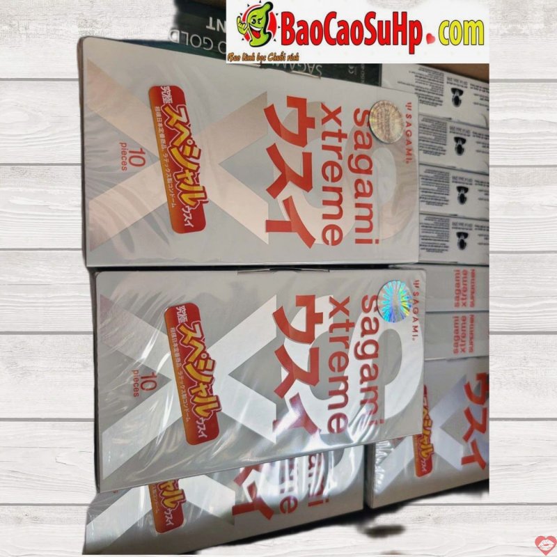Bao cao su Sagami Xtreme Super Thin siêu mỏng an toàn cảm giác chân thật 