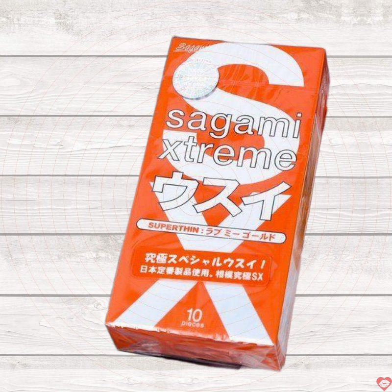 Bao Cao Su Sagami Love Me Gold Orange Hộp 10c Mỏng Êm Thấm Nhiệt 