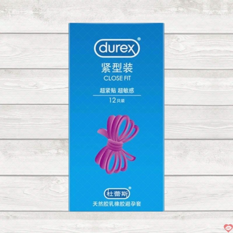 Bao cao su Durex Close Fit 49mm ôm sát Hộp 12 cái, an toàn 