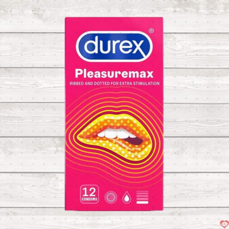 Bao cao su Durex Pleasuremax Size lớn 56mm gân điểm nổi an toàn hấp dẫn 