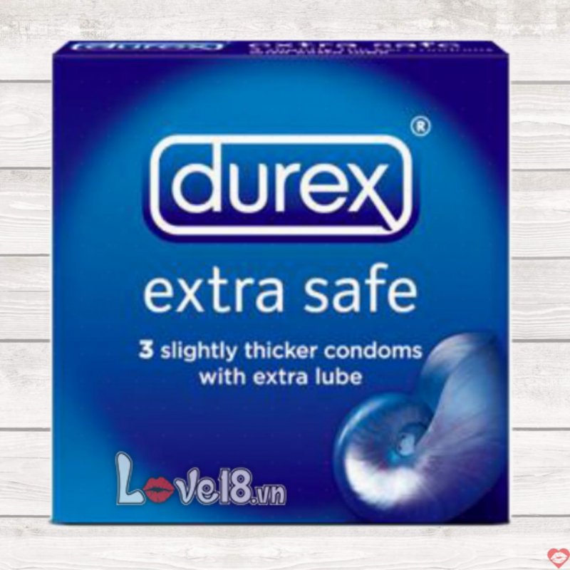 Bao Cao Su Durex Extra Safe Siêu Bôi Trơn An Toàn Ngừa Thai 