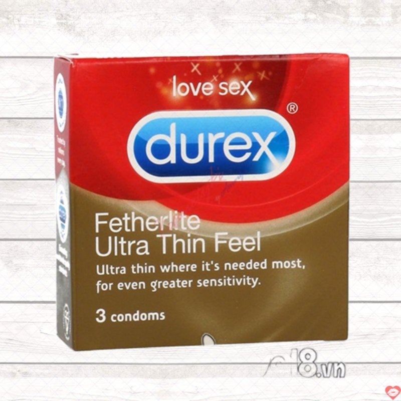 Bao Cao Su Durex Fetherlite Siêu Mỏng Hộp 3 Cái Bán Chạy 