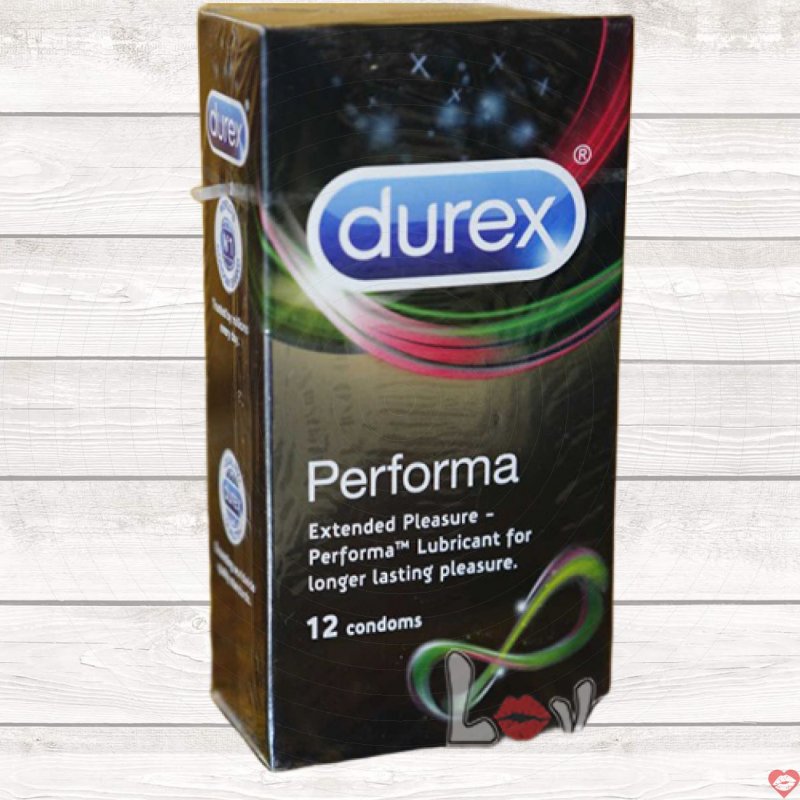 Bao Cao Su Durex Performa Kéo Dài Thời Gian Hộp 12 BCS Mỏng An Toàn 