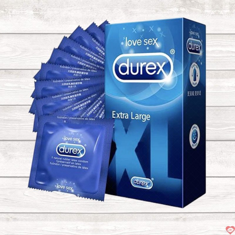 Bao cao su Durex Extra Large XL lớn an toàn chống bệnh tránh thai 