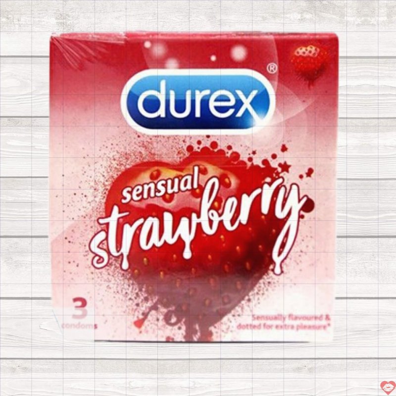 BCS hương dâu Durex Strawberry có gai tăng khoái cảm hàng chính hãng 