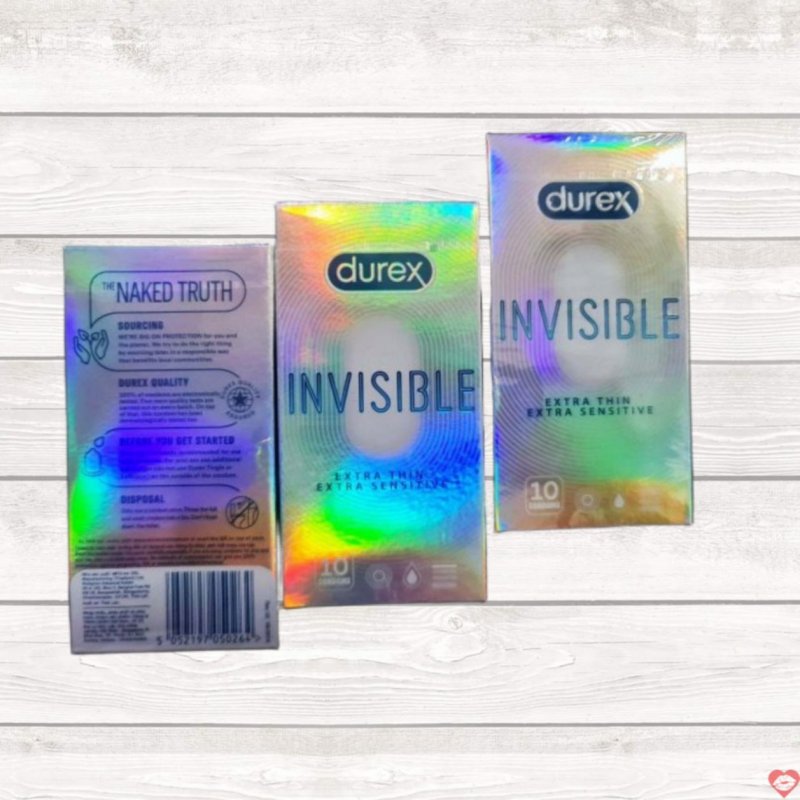 Bao cao su Durex Invisible mỏng 100% gel siêu mượt an toàn mua ngay 