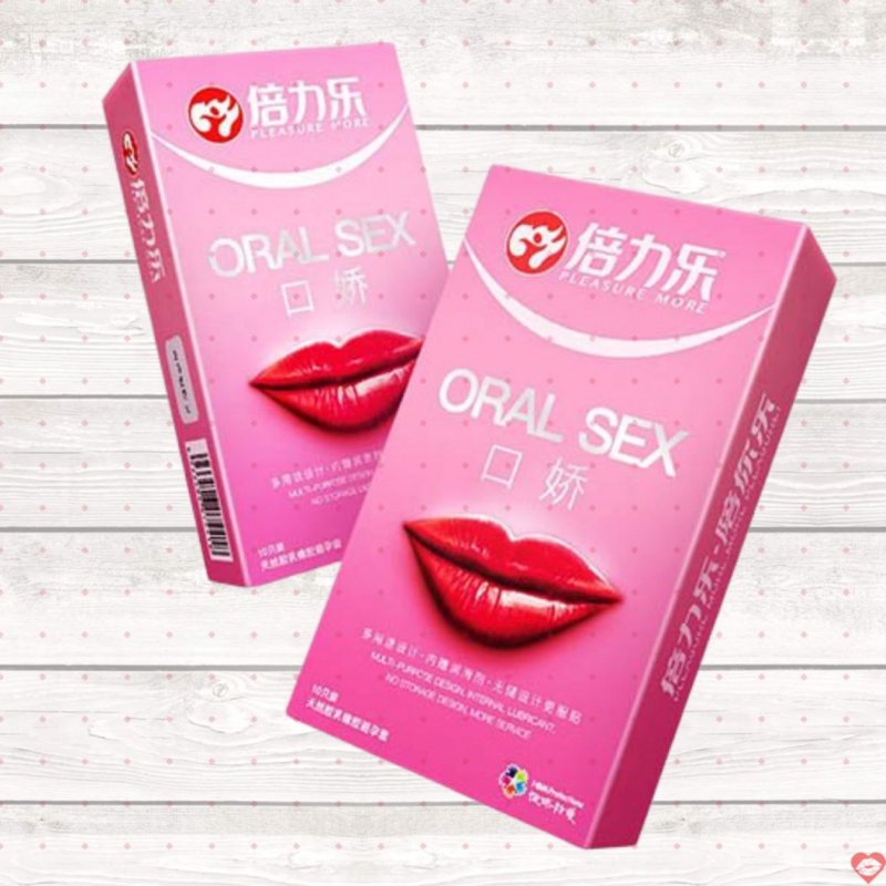 Bao cao su Oral Sex siêu mỏng Trơn mịn Mùi dễ chịu 10 cái 