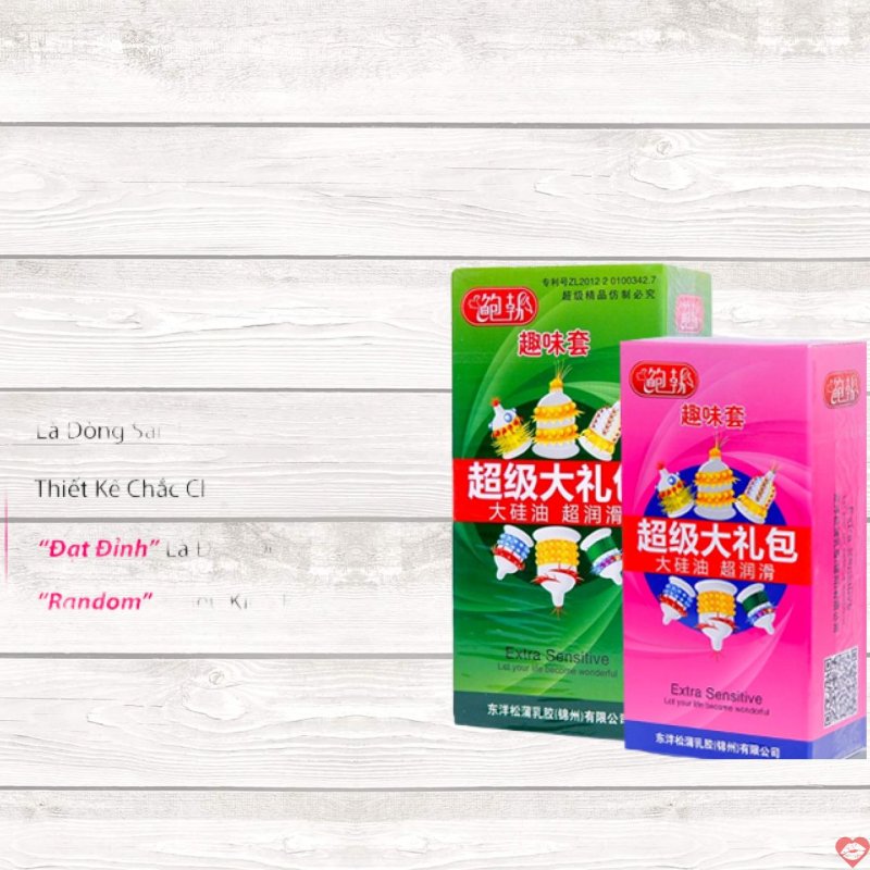 Bao cao su gai bi 6 in 1 đường kính phù hợp kích thích thăng hoa 