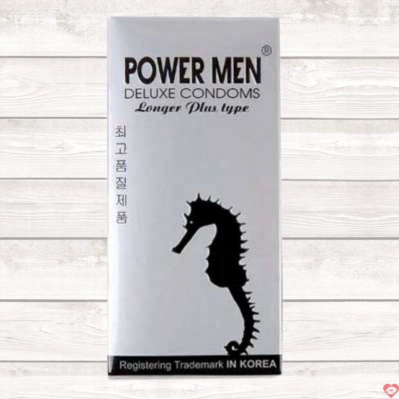 Bao cao su Powermen Longer Plus gai gân kéo dài quan hệ an toàn 