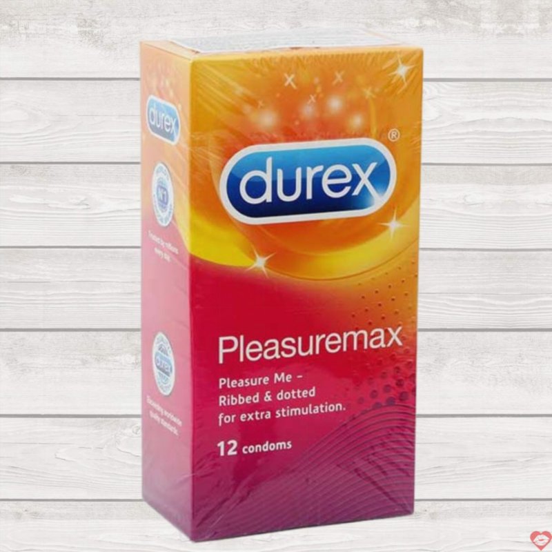 Bao Cao Su Durex Pleasuremax Gân Gai Kích Thích Tăng Khoái Cảm 56mm 