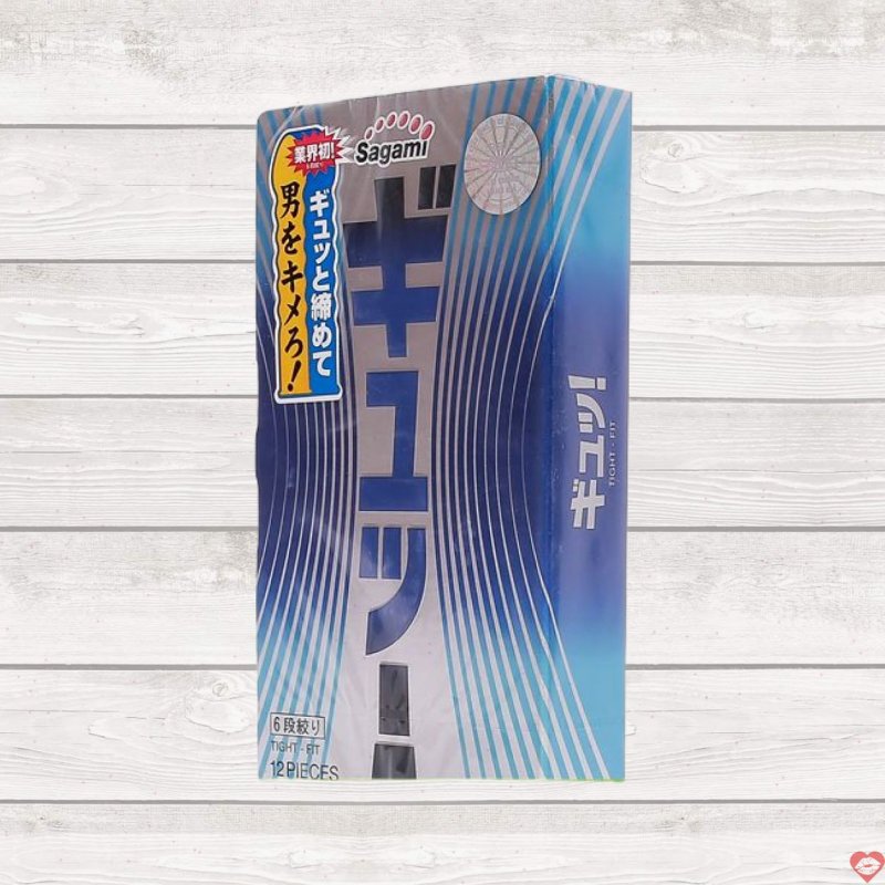 Bao cao su gân siêu mỏng SAGAMI 6 Stage Tight Fit kích thích 